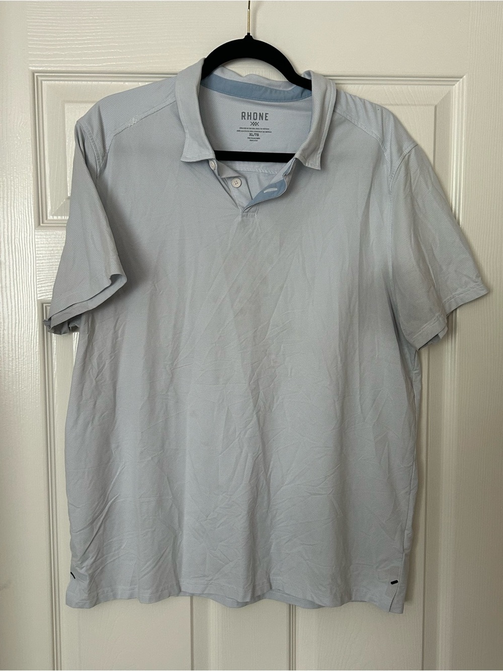 Rhone Polo Shirt Mens XL Blue Casual Golf Performance Summer Extra Large Preppy
